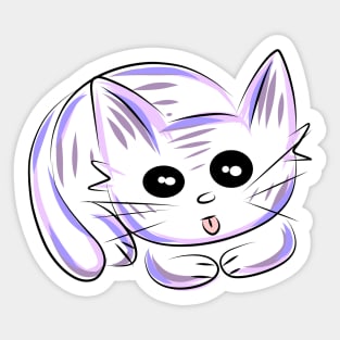 Tongue blep kitty Sticker